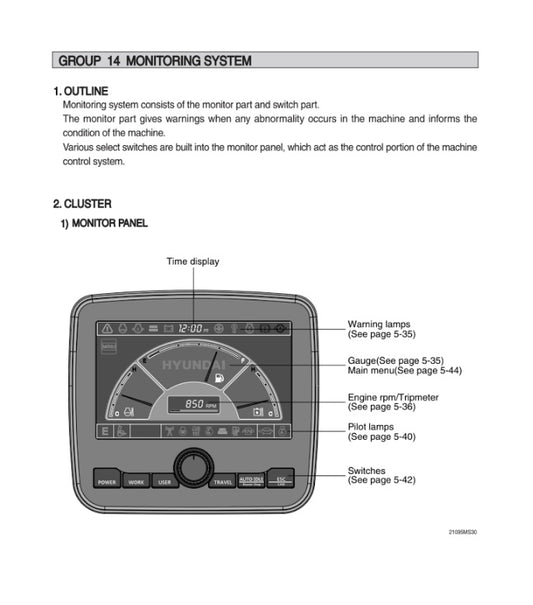 MANUAL DE SERVICIOS EXCAVADORA R380LC-9