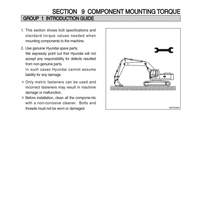 MANUAL DE SERVICIOS EXCAVADORA R480LC-9MH