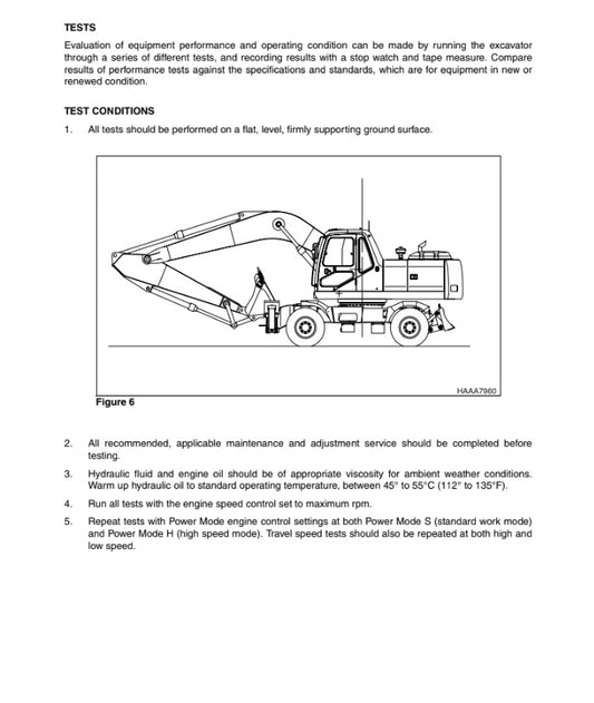 MANUAL DE SERVICIOS EXCAVADORA S210W-V