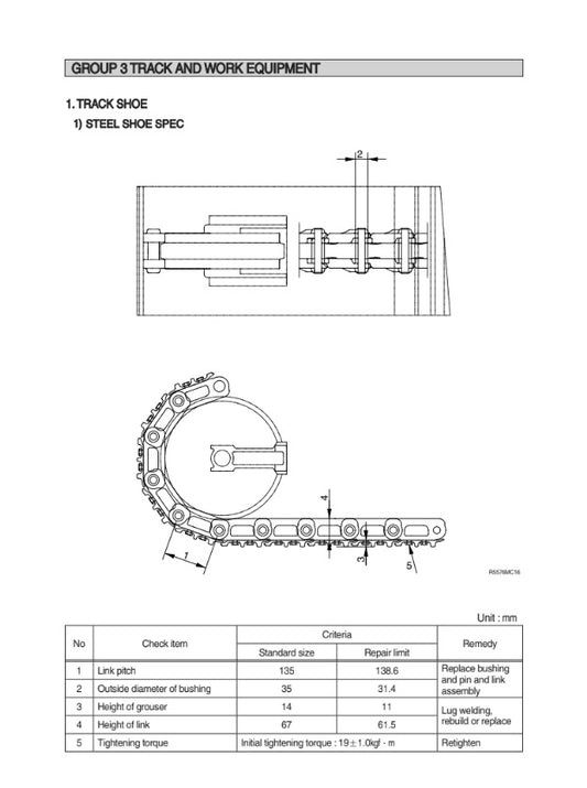 MANUAL DE SERVICIOS MIN EXCAVADORA R60-9S