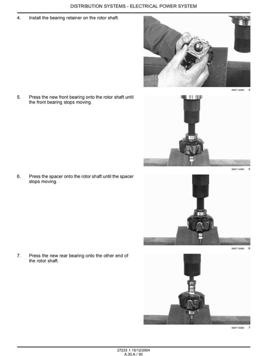 MANUAL DE SERVICIOS MINI CARGADOR 435 445