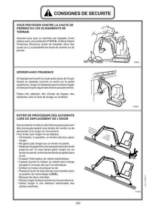 MANUAL DE SERVICIOS MINI EXCAVADORA CX16B et CX18B
