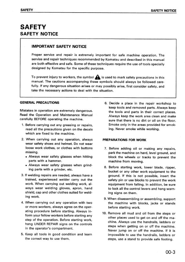 MANUAL DE SERVICIOS MINI EXCAVADORA PC50UU-2