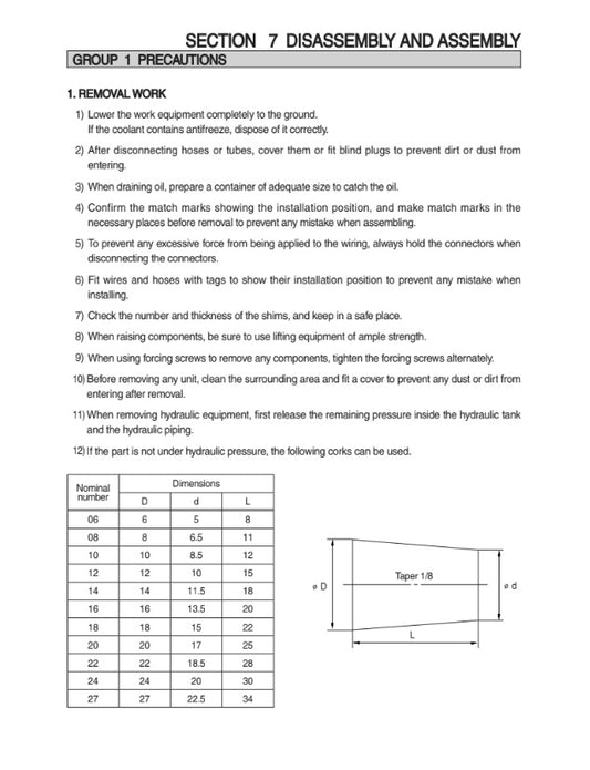 MANUAL DE SERVICIOS MINI EXCAVADORA R16-9