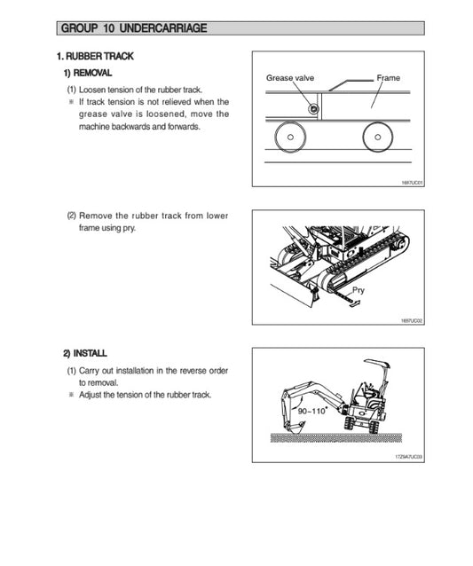 MANUAL DE SERVICIOS MINI EXCAVADORA R17Z-9A