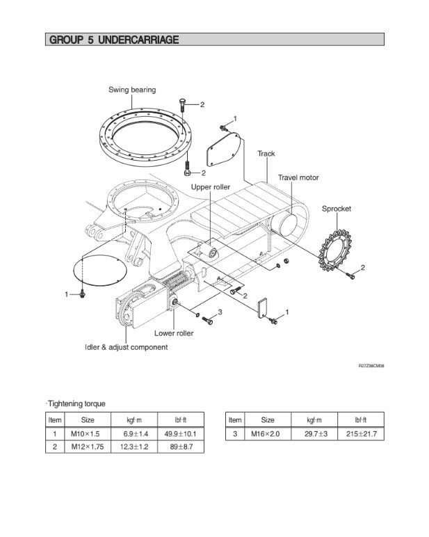 MANUAL DE SERVICIOS MINI EXCAVADORA R25Z-9A