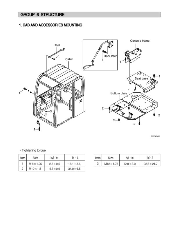 MANUAL DE SERVICIOS MINI EXCAVADORA R55-7