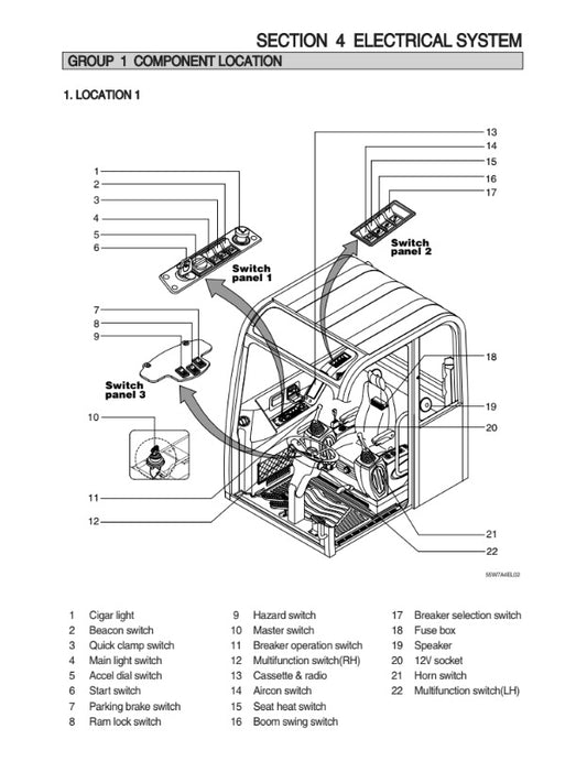 MANUAL DE SERVICIOS MINI EXCAVADORA R55W-7A