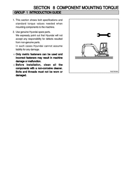 MANUAL DE SERVICIOS MINI EXCAVADORAS R35Z-7A