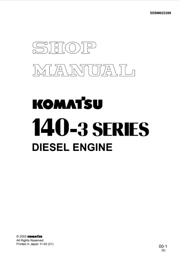 MANUAL DE SERVICIOS MOTOR 140-3 SERIES