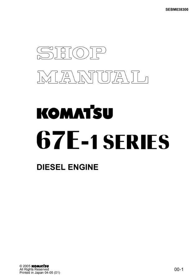 MANUAL DE SERVICIOS MOTOR 67E-1 SERIES