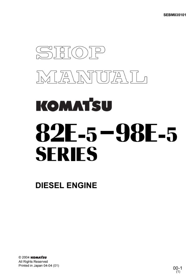 MANUAL DE SERVICIOS MOTOR 82E-5-98E-5 SERIES