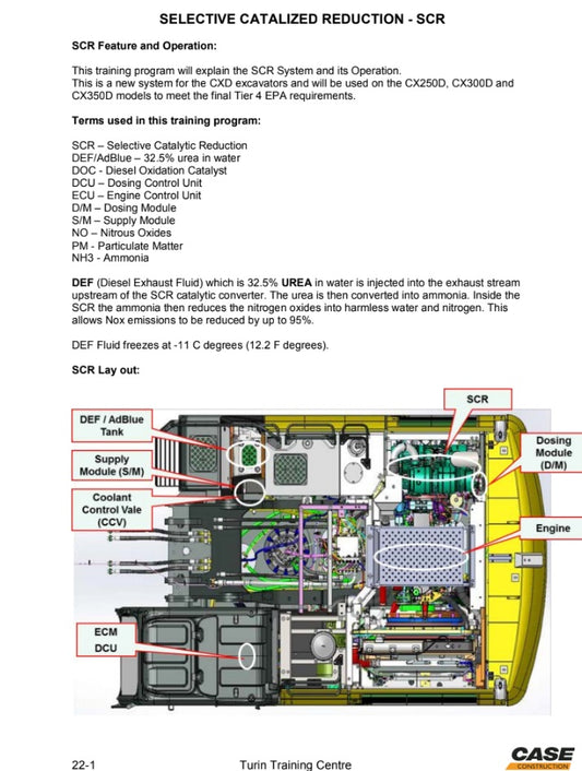 MANUAL DE SERVICIOS MOTOR EXCAVADORA CX-D