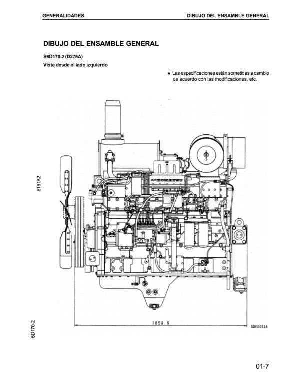MANUAL DE SERVICIOS MOTOR SERIE 6D170-2