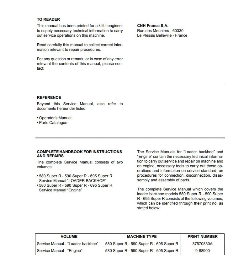 MANUAL DE SERVICIOS RETROCARGADORA 580SR
