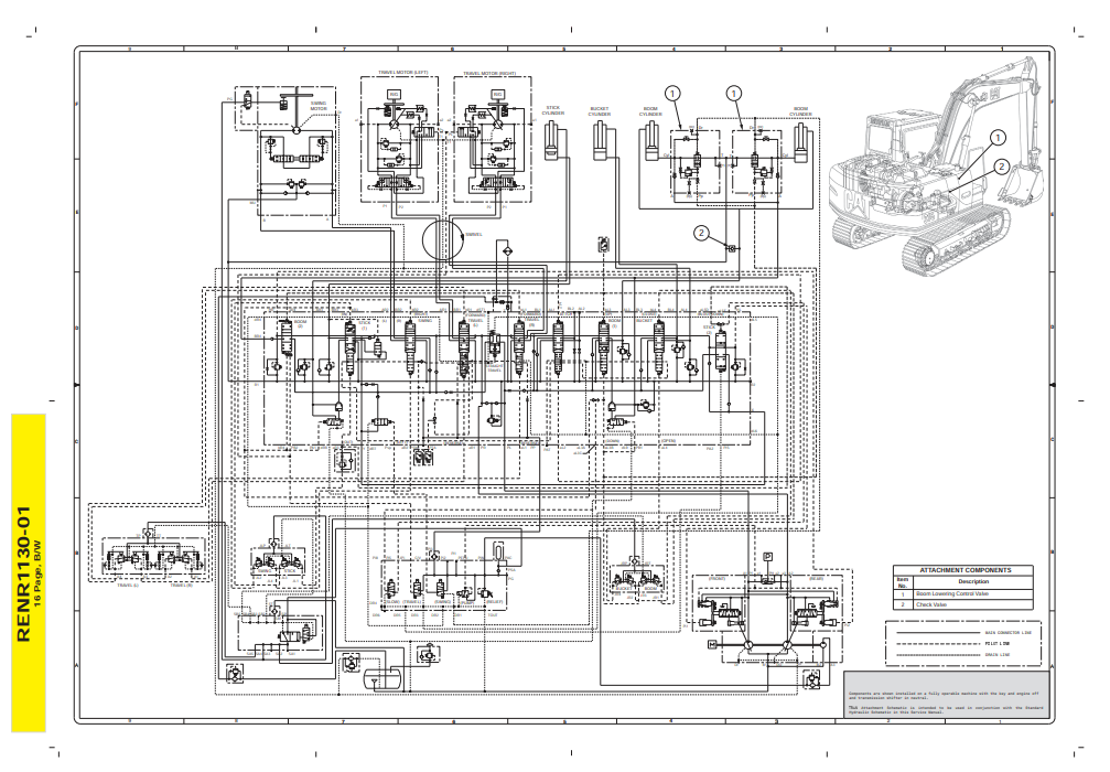 Manual Diagrama Hidraúlico Excavadora Caterpillar 315B, 315BL