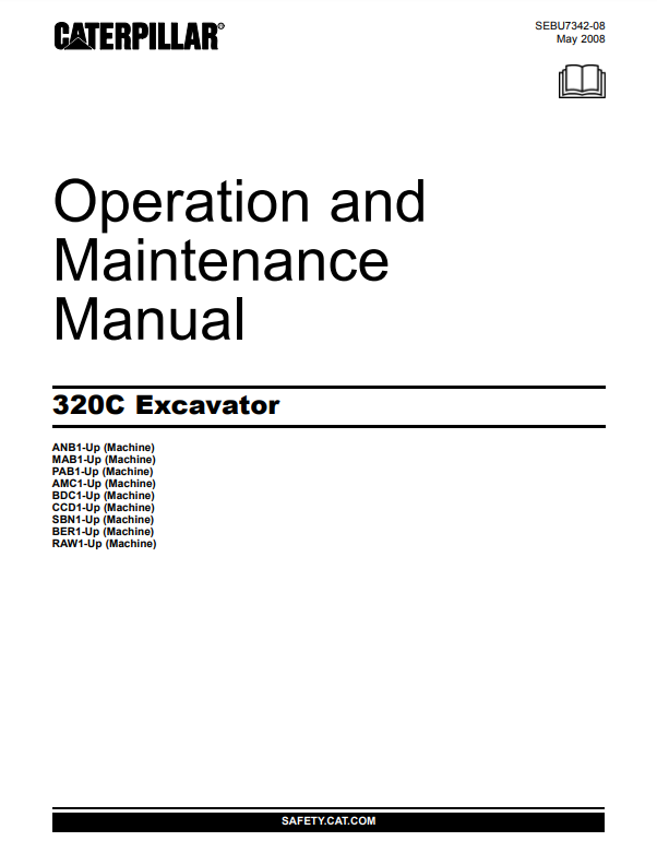Manual Operación y Mantenimiento Excavadora Caterpillar 320C