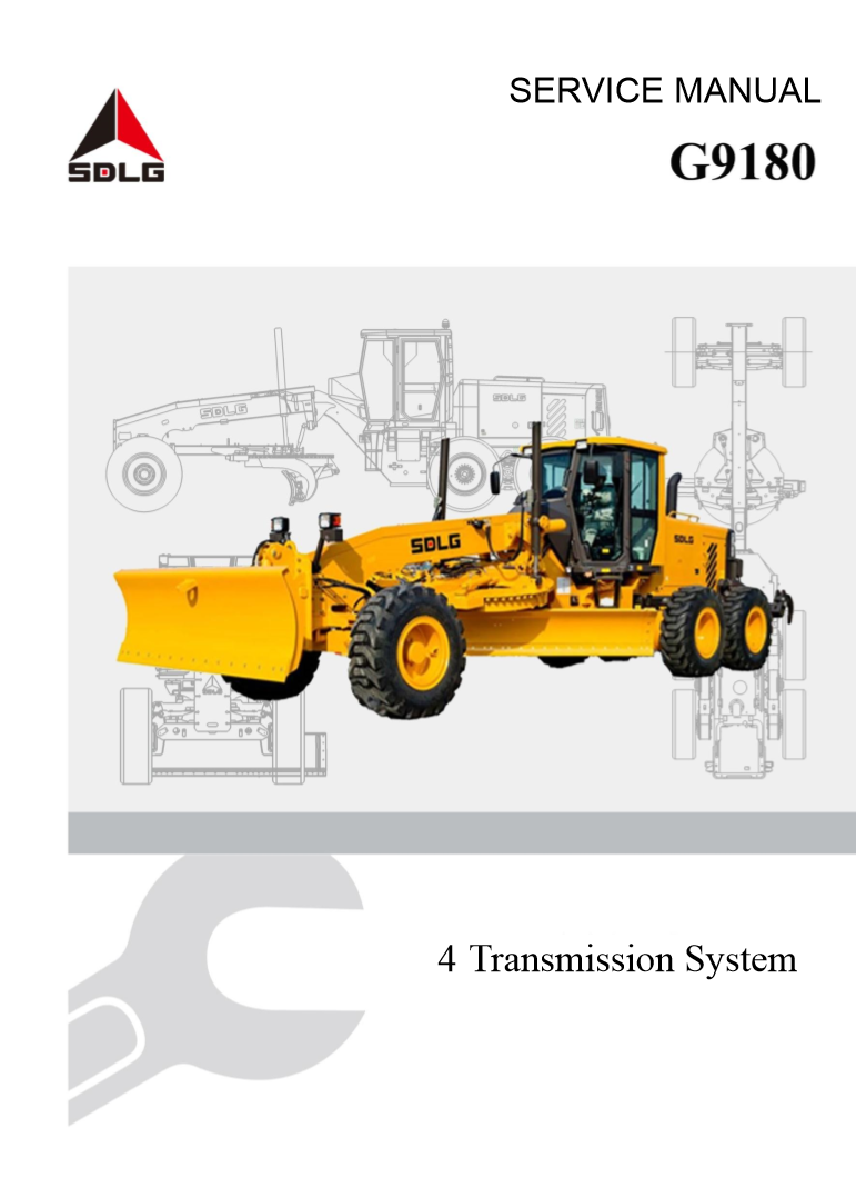 Manual Reparación Transmisión Motoniveladora SDLG G9165 G9220 G9180