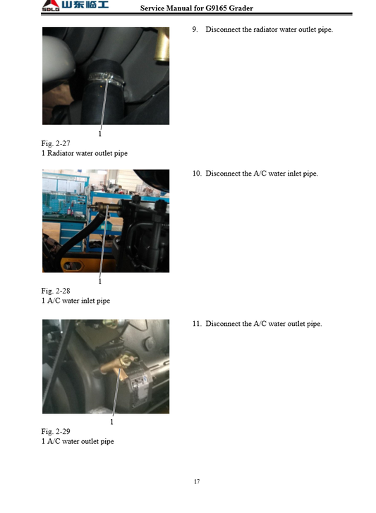 Manual de Armado y Desarmado Motor Motoniveladora SDLG G9165 G9220