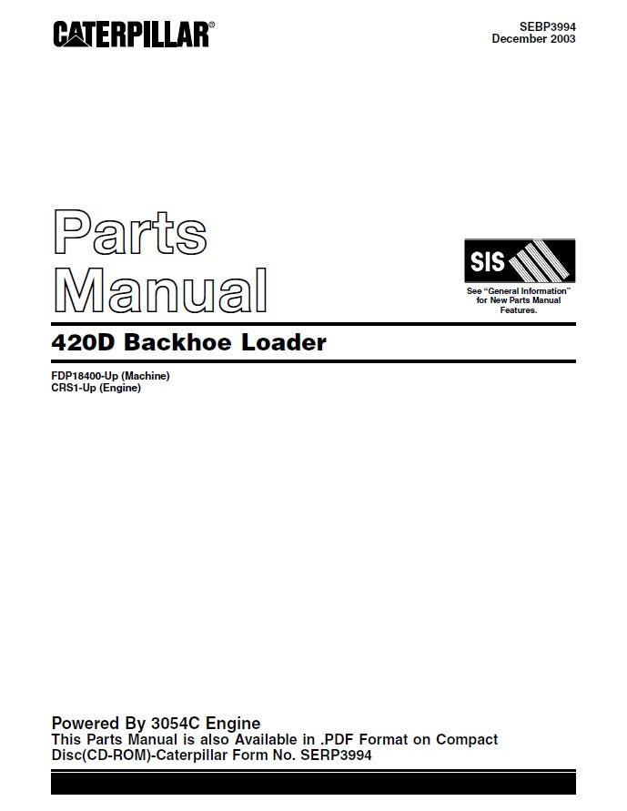 Manual de Partes 420D Motor 3054C