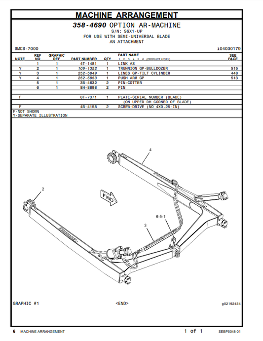 Manual de Partes Bulldozer Caterpillar D6R