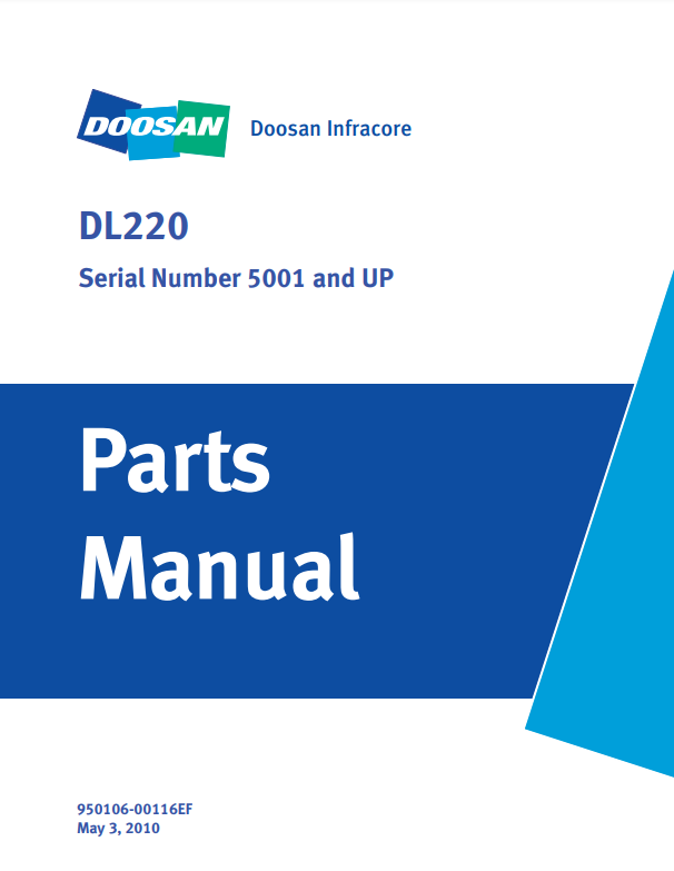 Manual de Partes Cargador Doosan DL220