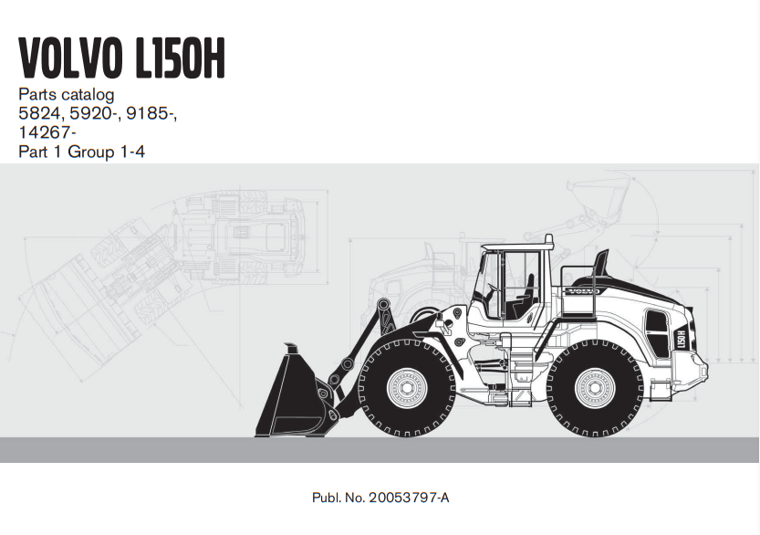 Manual de Partes Cargadora Volvo L150H