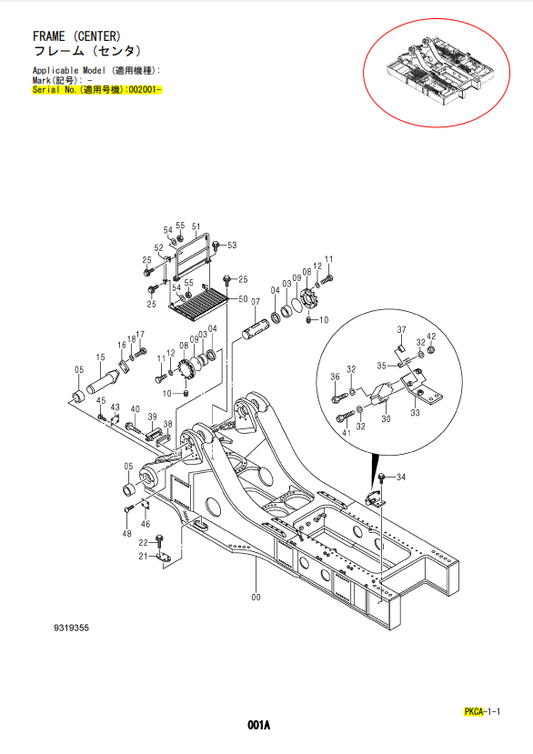 Manual de Partes Excavadora Hidráulica Hitachi EX5600-6 - PKCA-1