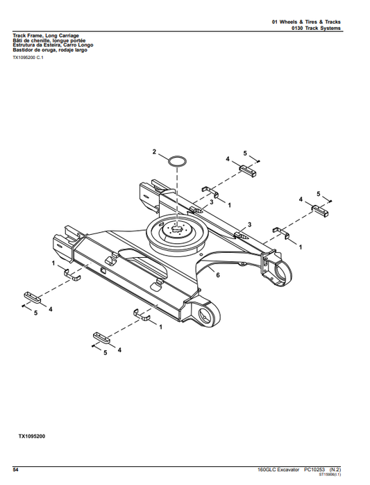 Manual de Partes Excavadora John Deere 160GLC- PC10253