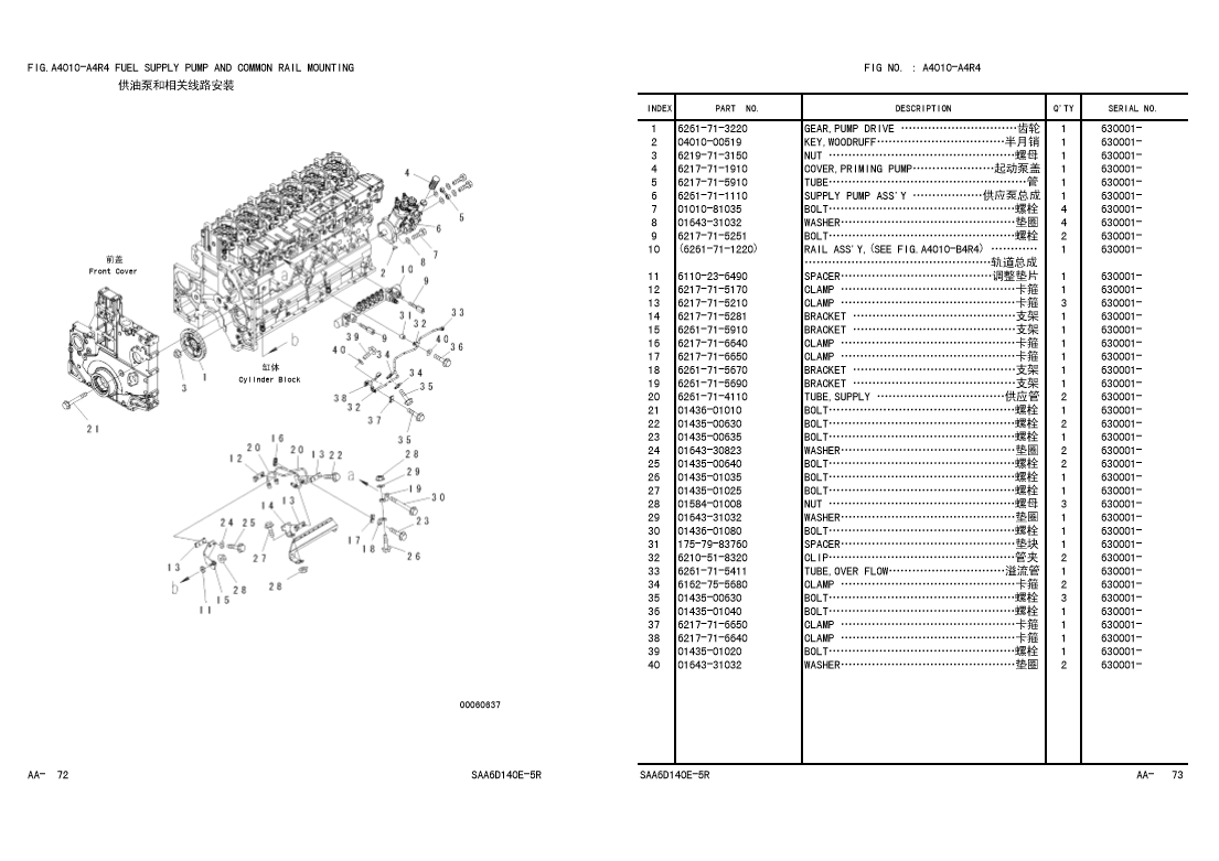 Manual de Partes Excavadora Komatsu PC650LC-8R