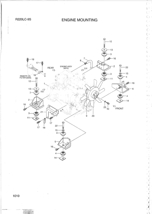 Manual de Partes Excavadora Hyundai Robex 220LC-9S