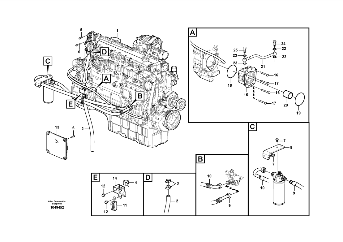 Manual de Partes Excavadora Volvo EC220D