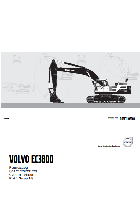 Manual de Partes Excavadora Volvo EC380D