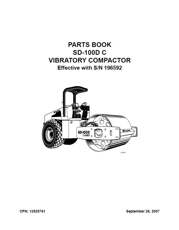 Manual de Partes Ingersoll Rand SD100D C manualesdemaquinaria