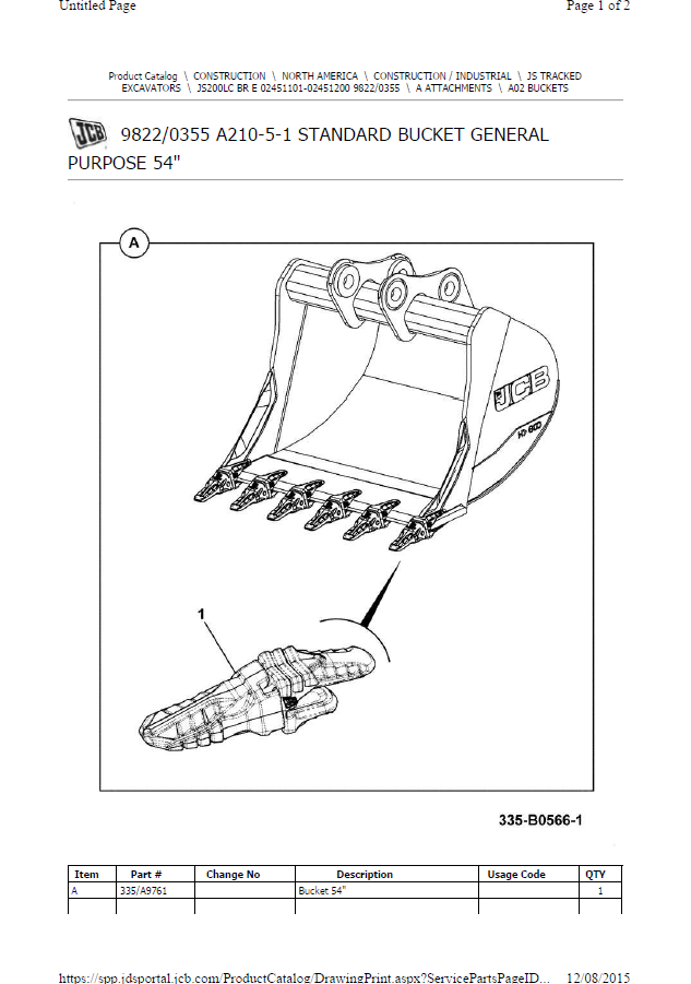 Manual de Partes JCB A210-5-1
