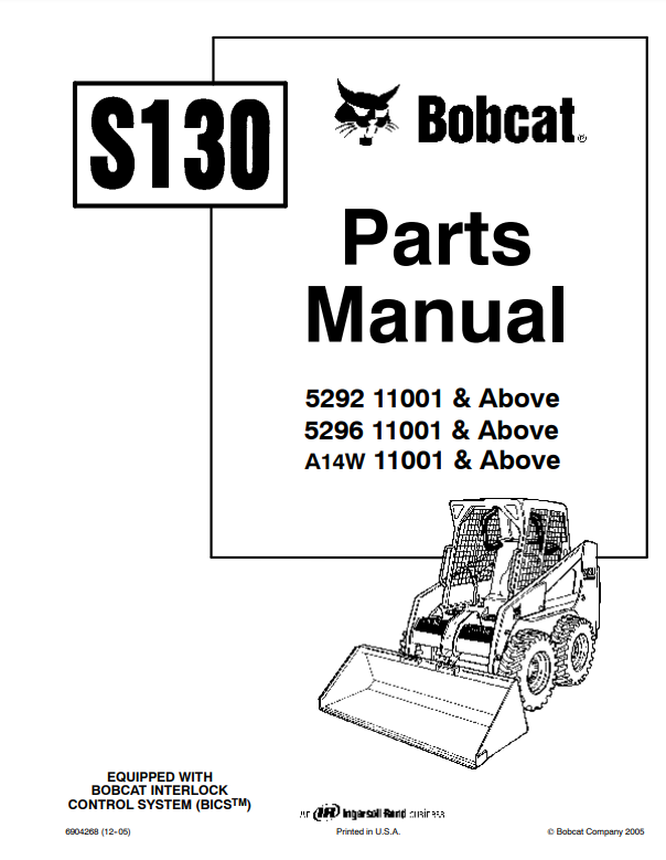 Manual de Partes Mini Cargador Bobcat S130
