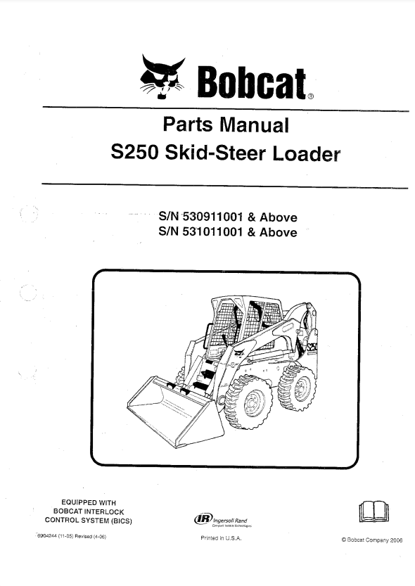 Manual de Partes Mini Cargador Bobcat S250