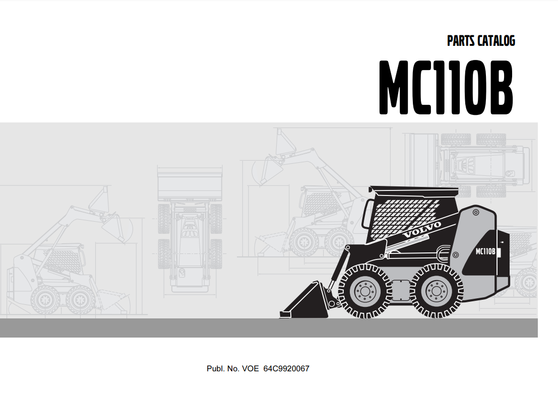 Manual de Partes Mini Cargador Volvo MC110B