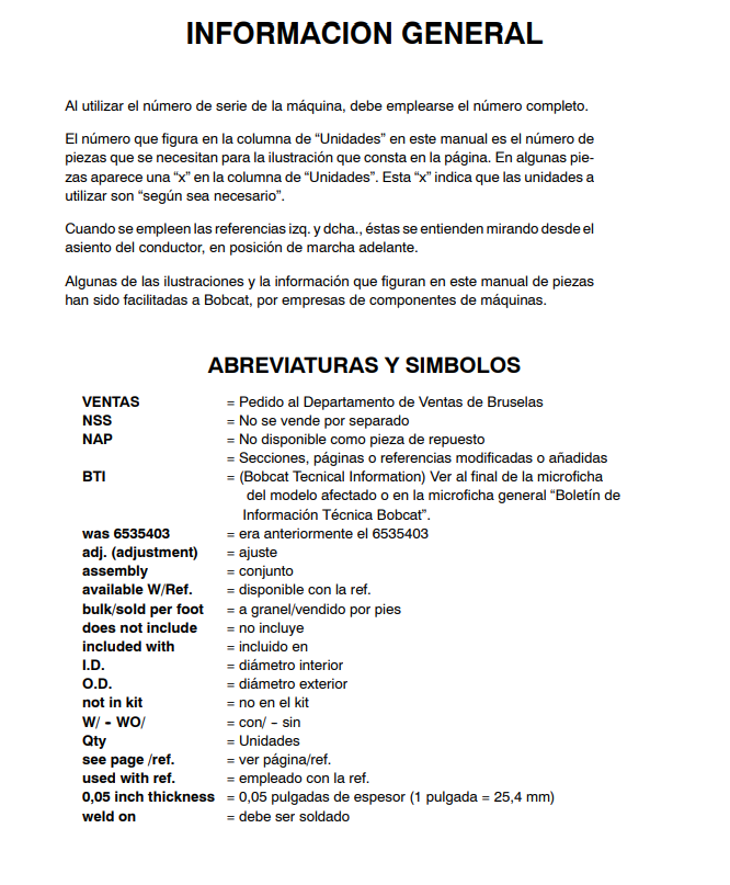 Manual de Partes Mini Excavadora Bobcat 435 AG SERIES