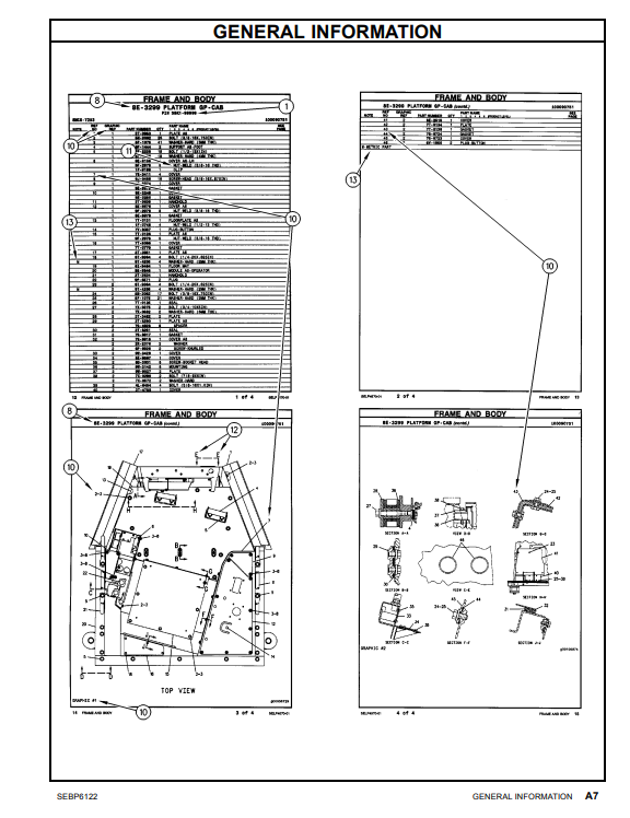 Manual de Partes Motoniveladora Caterpillar 14M