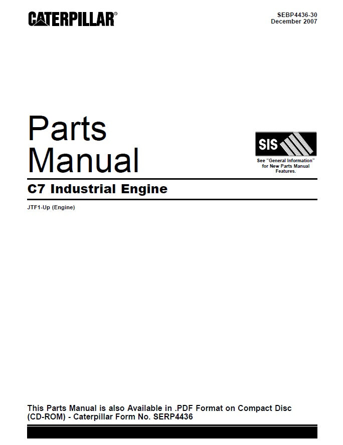 Manual de Partes Motor C7 Caterpillar