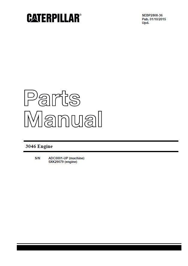 Manual de Partes Motor Caterpillar 3046