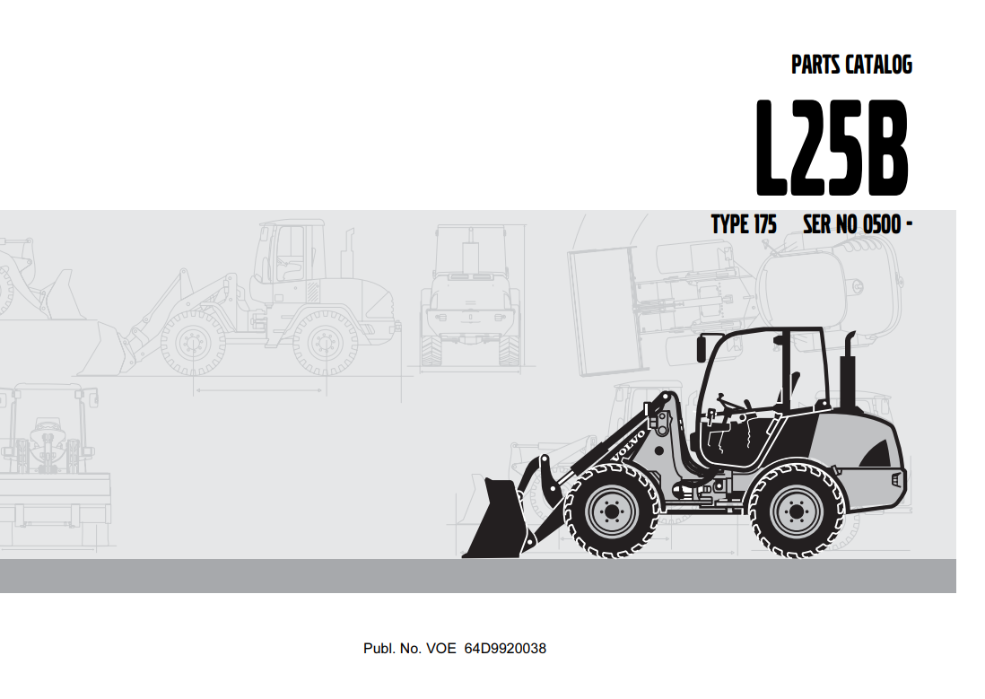 Manual de Partes Retrocargadora Volvo L25B