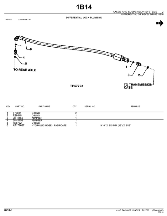 Manual de Partes Retroexcavadora John Deere 410G