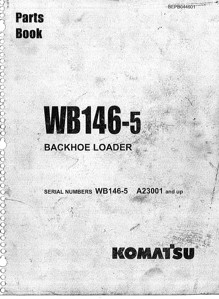Manual de Partes Retroexcavadora Komatsu WB146-5