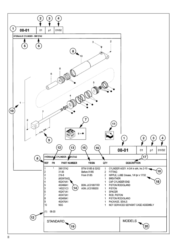 Manual de Partes Retroexcavadora New Holland B90B TIER 3