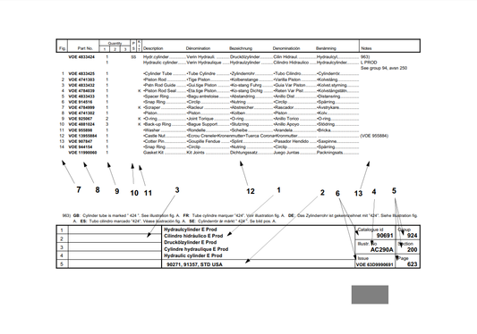 Manual de Partes Retroexcavadora Volvo BL70B