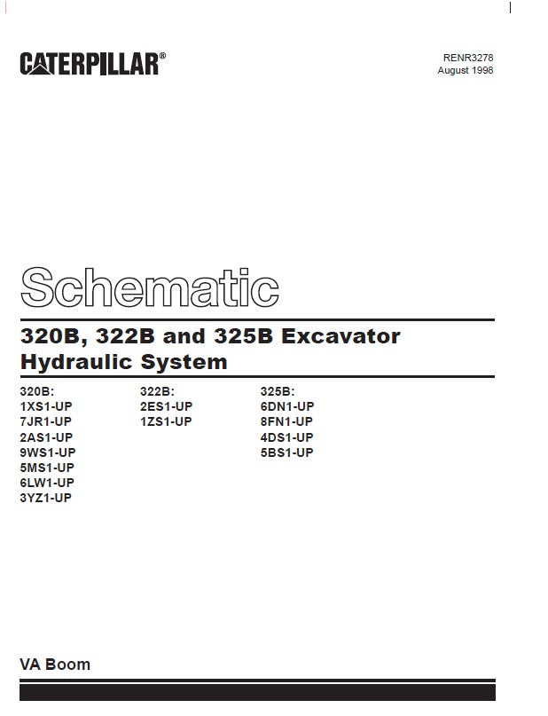 Manual de Plano Hidráulico Caterpillar 320B-322B-325B