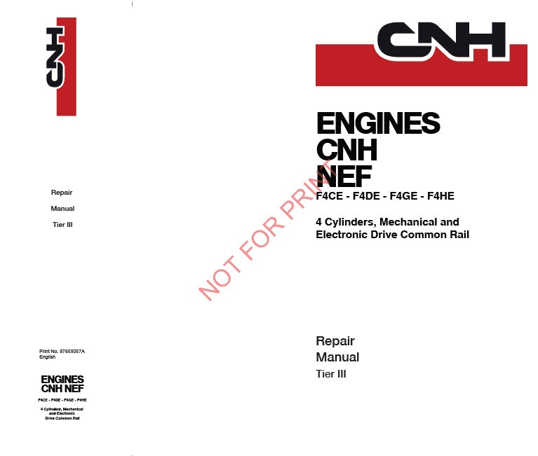 Manual de Reparación CNH F4CE - F4DE - F4GE - F4HE Tier III