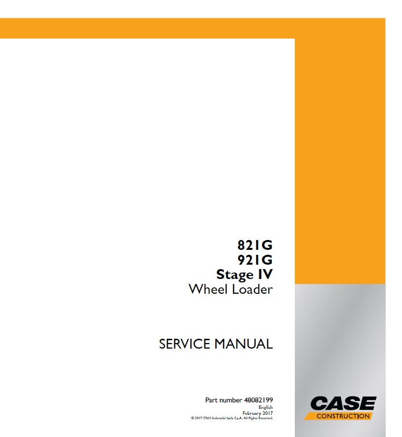 Manual de Servicios Case 821G/ 921G